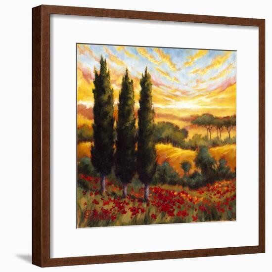 Tuscany in Bloom IV-null-Framed Premium Giclee Print