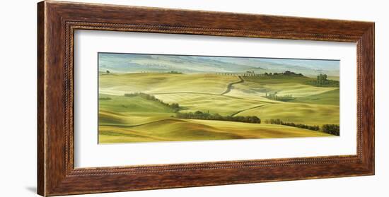 Tuscany landscape, Val d'Orcia, Italy-Frank Krahmer-Framed Art Print