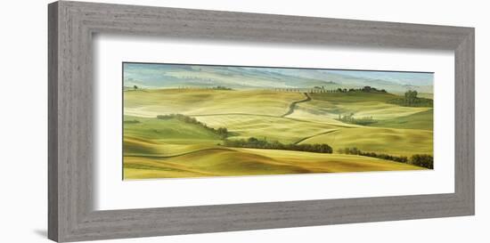 Tuscany landscape, Val d'Orcia, Italy-Frank Krahmer-Framed Art Print