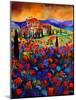 Tuscany Poppies-Pol Ledent-Mounted Art Print