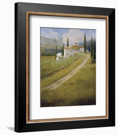 Tuscany Vineyard-Carolyne Hawley-Framed Art Print