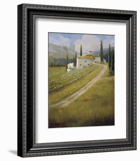 Tuscany Vineyard-Carolyne Hawley-Framed Art Print