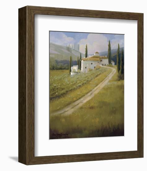 Tuscany Vineyard-Carolyne Hawley-Framed Art Print