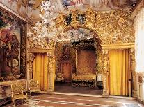 Room of the Married Couple (Alcove), 17th c. Palazzo Mansi, Italy-Tuscany workmanship-Framed Art Print