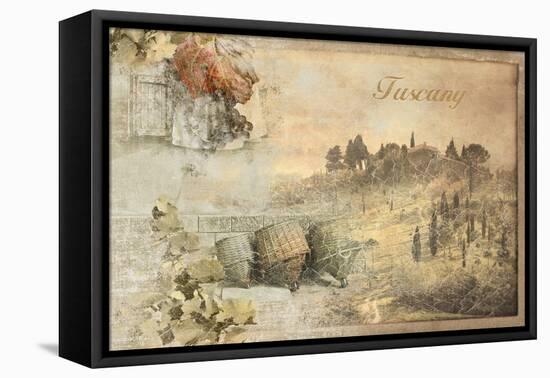 Tuscany-Andrew Michaels-Framed Stretched Canvas