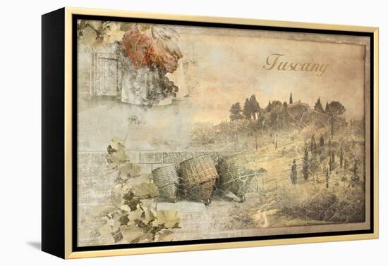 Tuscany-Andrew Michaels-Framed Stretched Canvas