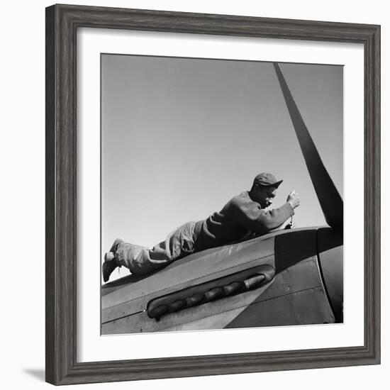 Tuskegee Airman, 1945-Toni Frissell-Framed Giclee Print