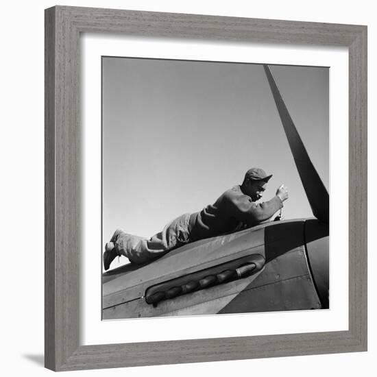 Tuskegee Airman, 1945-Toni Frissell-Framed Giclee Print