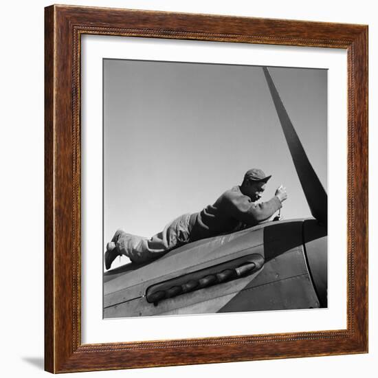 Tuskegee Airman, 1945-Toni Frissell-Framed Giclee Print