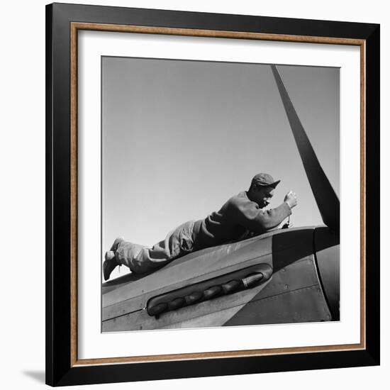 Tuskegee Airman, 1945-Toni Frissell-Framed Giclee Print