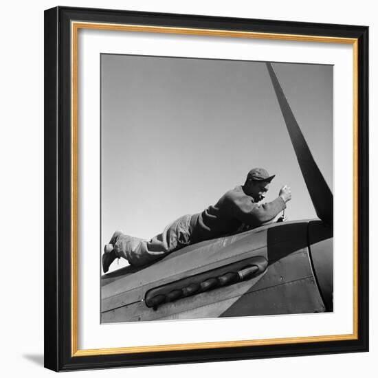 Tuskegee Airman, 1945-Toni Frissell-Framed Giclee Print