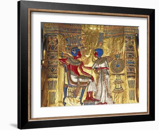 Tutankhamen a Ankhesenamen, Relief, C20 BC-null-Framed Photographic Print