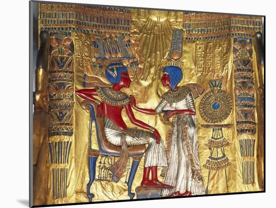 Tutankhamen a Ankhesenamen, Relief, C20 BC-null-Mounted Photographic Print