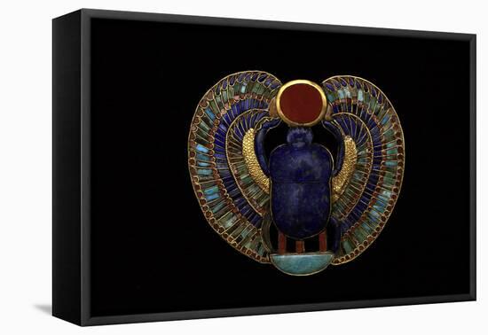 Tutankhamen, Scarab Pendant, Egyptian-null-Framed Premier Image Canvas