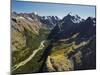 Tutoko River, Valley, Fiordland National Park, Southern Alps, Southland, South Island, New Zealand-Rainer Mirau-Mounted Photographic Print