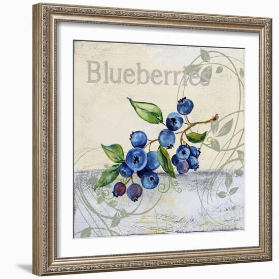 Tutti Fruiti Blueberries-Jean Plout-Framed Giclee Print