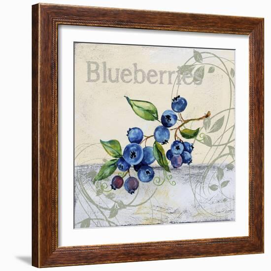 Tutti Fruiti Blueberries-Jean Plout-Framed Giclee Print