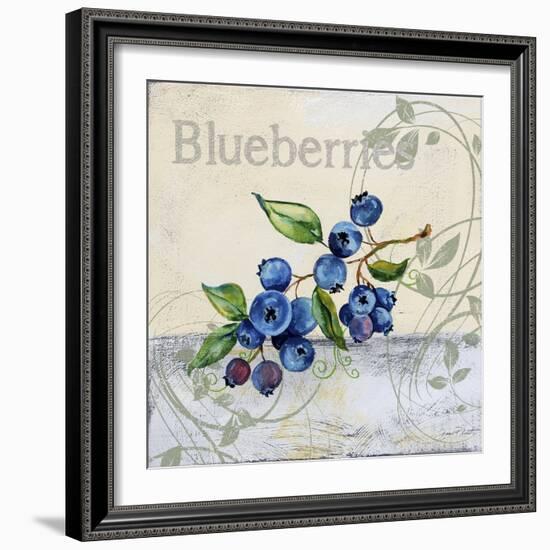 Tutti Fruiti Blueberries-Jean Plout-Framed Giclee Print