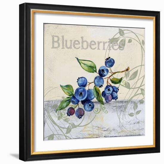 Tutti Fruiti Blueberries-Jean Plout-Framed Giclee Print