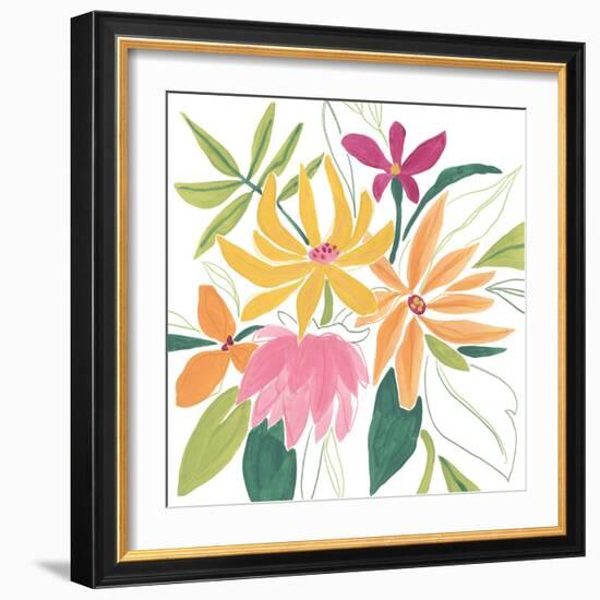 Tutti Frutti Floral II-June Vess-Framed Premium Giclee Print