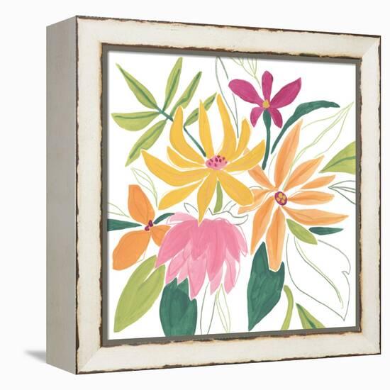 Tutti Frutti Floral II-June Vess-Framed Stretched Canvas