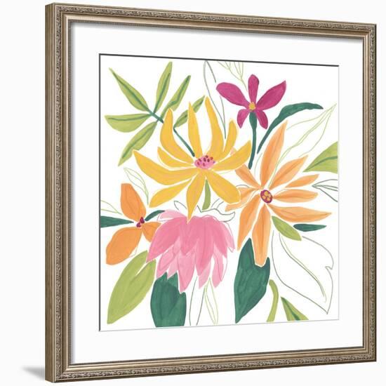 Tutti Frutti Floral II-June Vess-Framed Premium Giclee Print