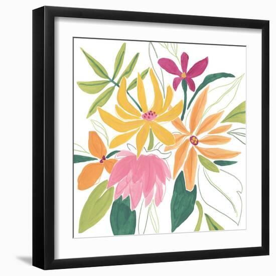 Tutti Frutti Floral II-June Vess-Framed Art Print