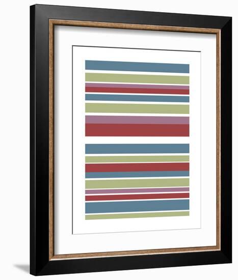 Tutti-frutti Stripes-Denise Duplock-Framed Art Print