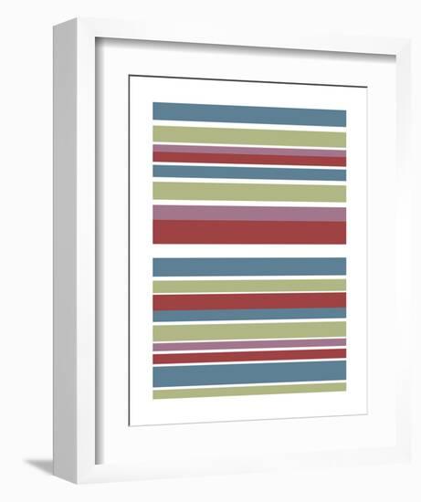 Tutti-frutti Stripes-Denise Duplock-Framed Art Print
