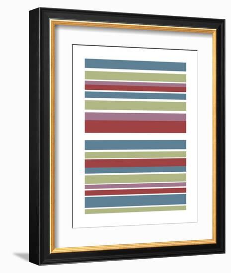 Tutti-frutti Stripes-Denise Duplock-Framed Art Print