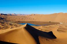 China, Inner Mongolia, Badain Jaran Desert, Gobi Desert-Tuul And Bruno Morandi-Framed Premier Image Canvas