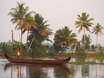 Small Boat on the Backwaters, Allepey, Kerala, India, Asia-Tuul-Photographic Print