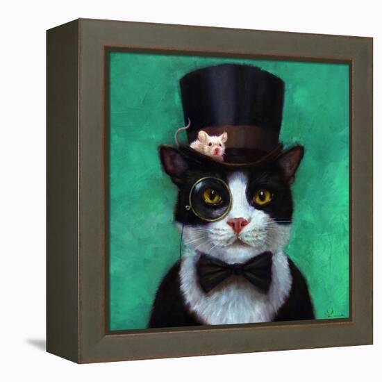 Tuxedo Cat-Lucia Heffernan-Framed Stretched Canvas