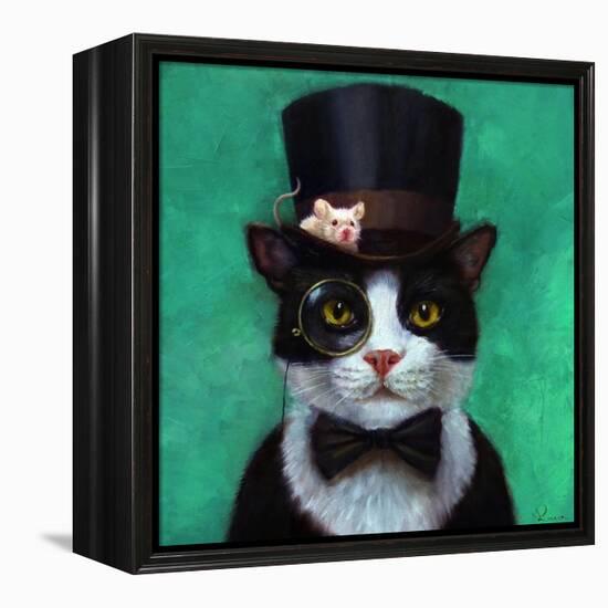 Tuxedo Cat-Lucia Heffernan-Framed Stretched Canvas