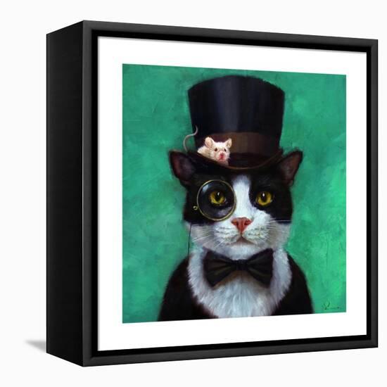 Tuxedo Cat-Lucia Heffernan-Framed Stretched Canvas
