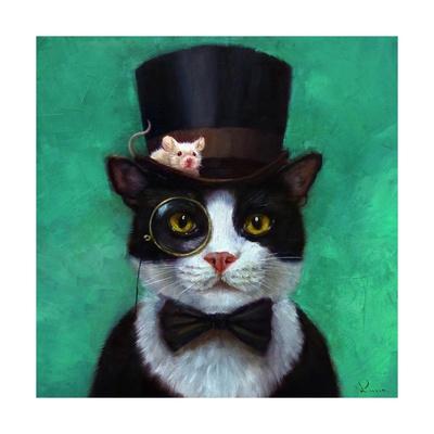 Tuxedo Cat Art Print Lucia Heffernan Art Com