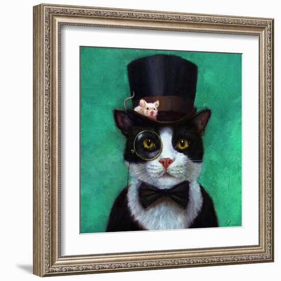 Tuxedo Cat-Lucia Heffernan-Framed Art Print