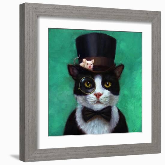 Tuxedo Cat-Lucia Heffernan-Framed Art Print