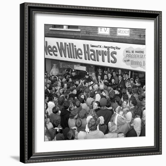 Tv and Recording Star Wee Willie Harris Visits South Yorkshire, 1958-Michael Walters-Framed Photographic Print