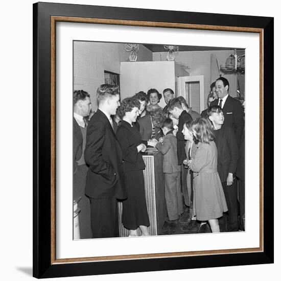 Tv and Recording Star Wee Willie Harris Visits South Yorkshire, 1958-Michael Walters-Framed Photographic Print