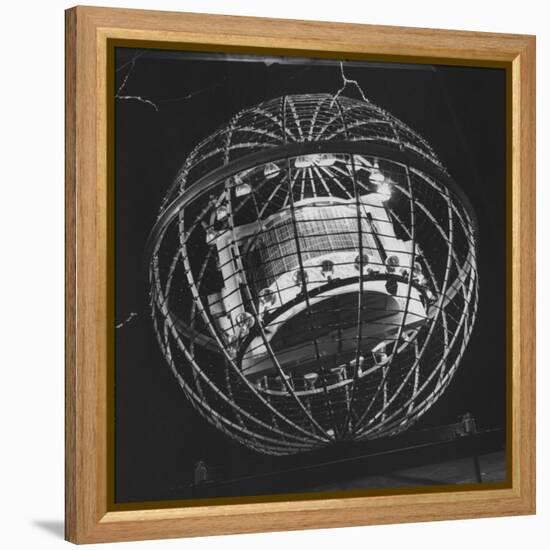 Tv Camera-Carrying Weather Satellite-null-Framed Premier Image Canvas