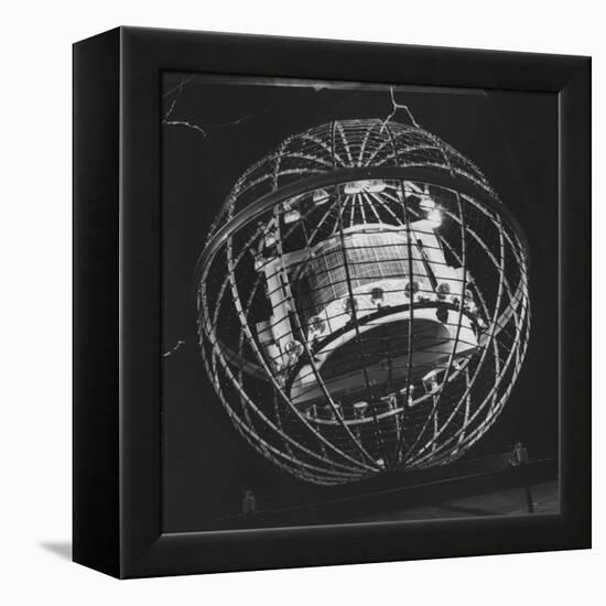 Tv Camera-Carrying Weather Satellite-null-Framed Premier Image Canvas