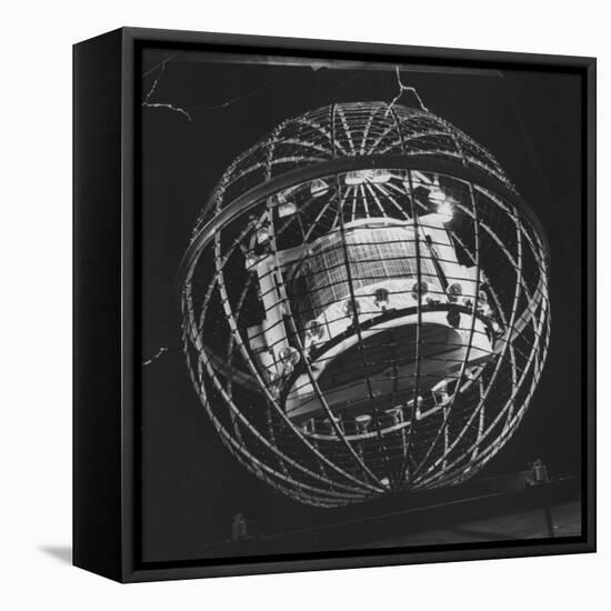 Tv Camera-Carrying Weather Satellite-null-Framed Premier Image Canvas