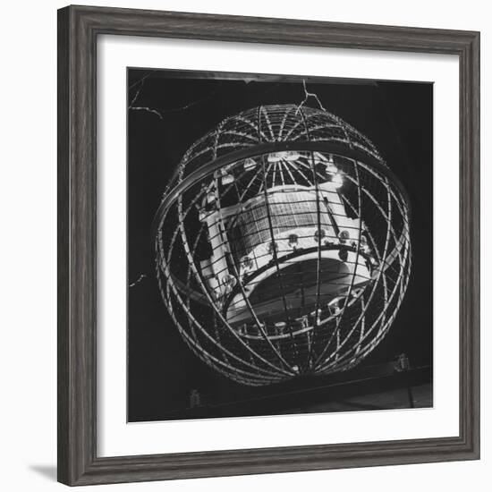 Tv Camera-Carrying Weather Satellite-null-Framed Photographic Print