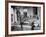 TV Comedienne Dagmar Sitting on Front Porch of Her Parent's Home During Visit to Home Town-Alfred Eisenstaedt-Framed Premium Photographic Print