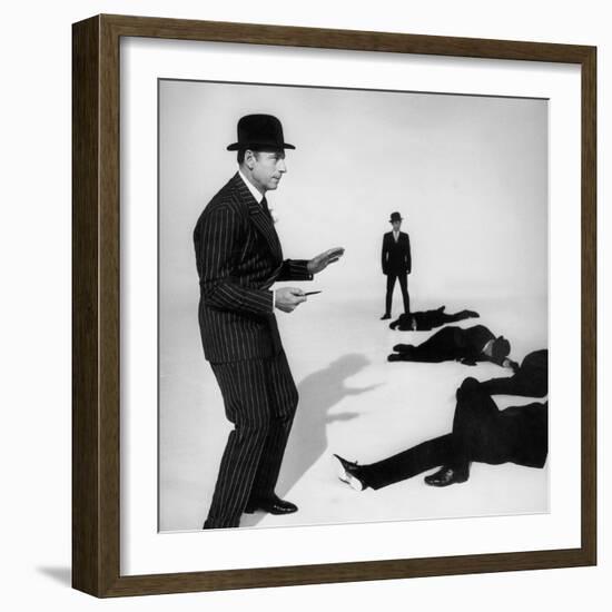 TV Programme Hapy News Yves  Featuring Yves Montand January 1, 1965-null-Framed Photo