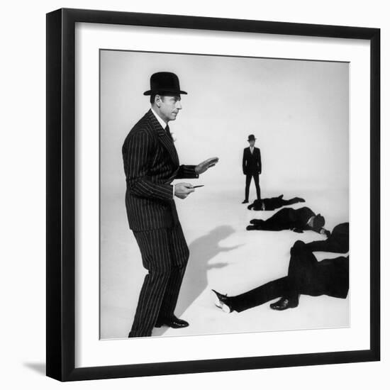 TV Programme Hapy News Yves  Featuring Yves Montand January 1, 1965-null-Framed Photo