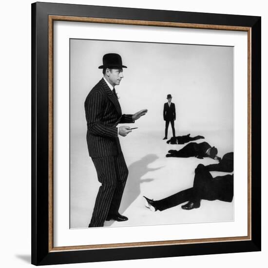 TV Programme Hapy News Yves  Featuring Yves Montand January 1, 1965-null-Framed Photo