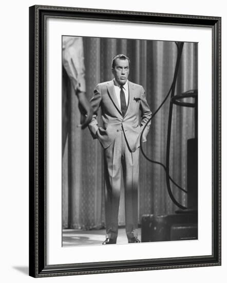 TV Showman, Ed Sullivan-Yale Joel-Framed Premium Photographic Print