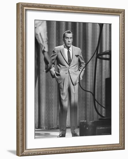 TV Showman, Ed Sullivan-Yale Joel-Framed Premium Photographic Print